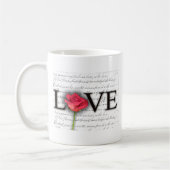 Mug Amour et un rose (Gauche)