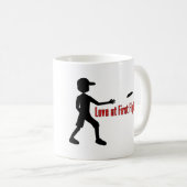 Mug Amour final de frisbee au premier vol (Devant droit)