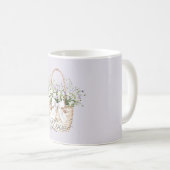 Mug Amour floral lavande doré (Devant droit)