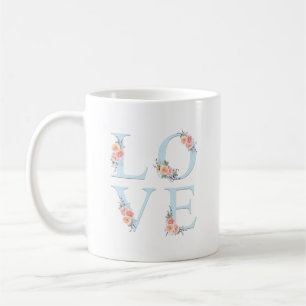 Mug Amour floral romantique en fleurs
