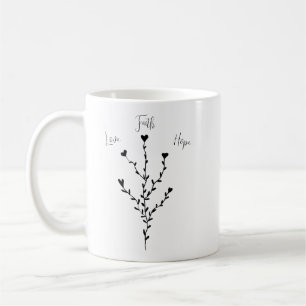 Mug Amour foi espoir en blanc