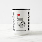 Mug Amour ⚽ Football - Personnaliser (Centre)