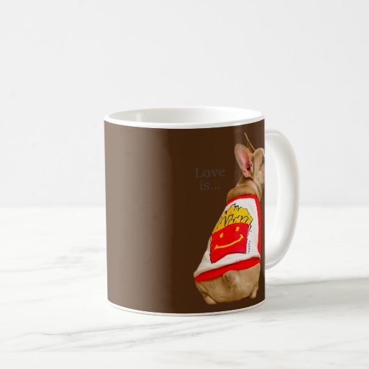 Mug Amour French Bulldog Frenchie Maman Papa Chien Chi (Devant droit)