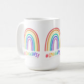 Mug Amour gagne Fun Arc-en-ciel (Devant gauche)