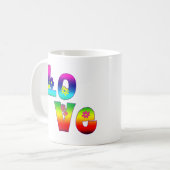 Mug AMOUR hippie (Devant gauche)