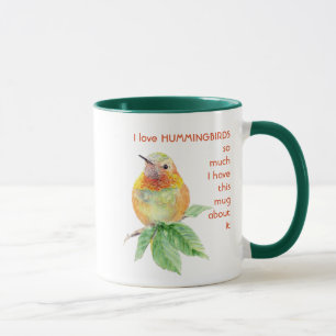Mug Amour HUMMINGBIRDS tellement je me moque Citation