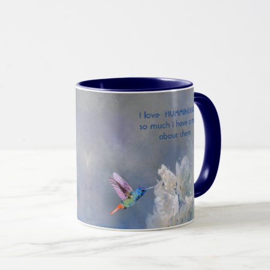 Mug Amour HUMMINGBIRDS tellement je tellement de citat (Devant droit)
