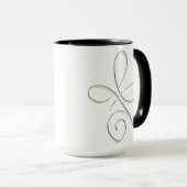 Mug Amour inconditionnel d'argent (Devant droit)