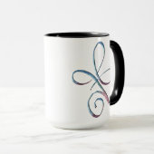 Mug Amour inconditionnel de gradient (Devant droit)