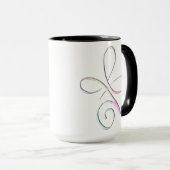 Mug Amour inconditionnel pastel (Devant droit)