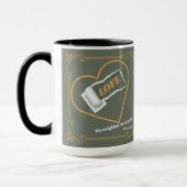 Mug Amour Inspirationnel Écriture Chrétienne Deux Tons (Gauche)