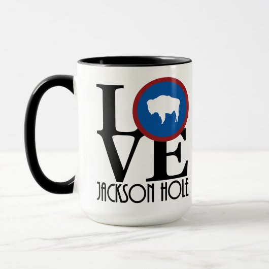 Mug AMOUR Jackson Hole WY 15oz (Gauche)