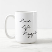 Mug Amour, la vie, bonheur (Gauche)