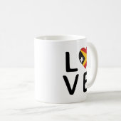 Mug Amour - Le drapeau du Timor oriental (Devant droit)