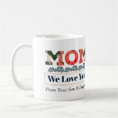 Mug Amour Maman Fleurs Florales Personnaliser (Gauche)