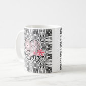 Mug Amour, mariage, Saint Valentin, coeur (Devant gauche)