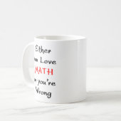 Mug amour mathématique ou (Devant gauche)