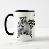 Mug Amour Mère Citation Amusant Famille Raccoon (Gauche)