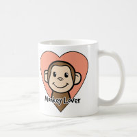 Amour mignon de singe de sourire de clipart