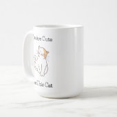 Mug Amour minimaliste Chat Maladie mentale Booster (Devant gauche)