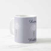 Mug Amour Minimaliste Joyeux Bouquet Mariage (Devant gauche)