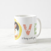 Mug Amour Modèle photo unique (Devant droit)