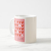 Mug Amour moderne Coeur Saint Valentin Cadeaux mignons (Devant gauche)