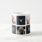 Mug Amour moderne | Photo de charbon de bois Collage M (Centre)