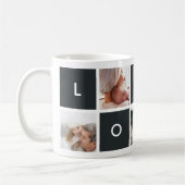 Mug Amour moderne | Photo de charbon de bois Collage M (Gauche)
