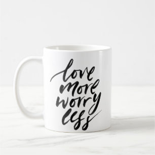 Mug Amour moderne plus de souci moins de citation insp