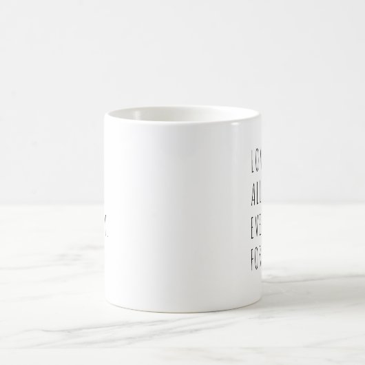 Mug Amour Moderne - Texte manuscrit (Centre)