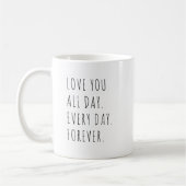 Mug Amour Moderne - Texte manuscrit (Gauche)