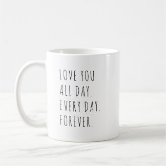 Mug Amour Moderne - Texte manuscrit