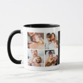 Mug Amour moderne Vous Papa/Papa/Autre 8-Photo Collage (Gauche)