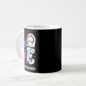 Mug Amour Mri Tech Life Usa Drapeau Feu d'artifice 4 j (Devant gauche)