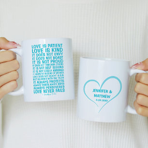 Mug Amour ne manque jamais Personnalisé