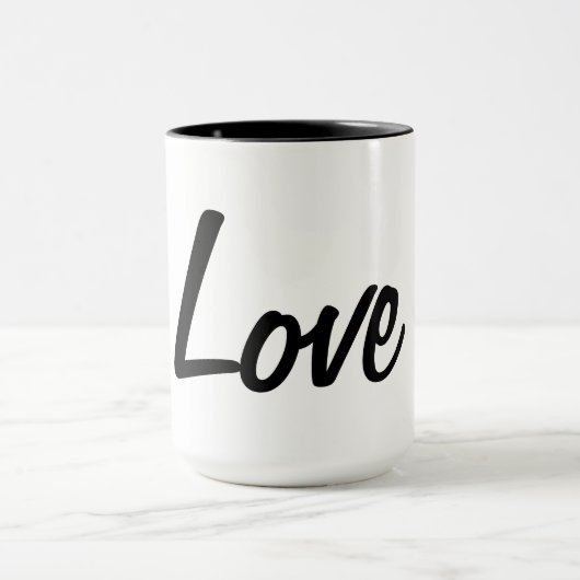 Mug Amour Noir et Blanc (Centre)