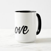 Mug Amour Noir et Blanc (Devant droit)