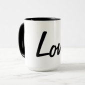 Mug Amour Noir et Blanc (Devant gauche)