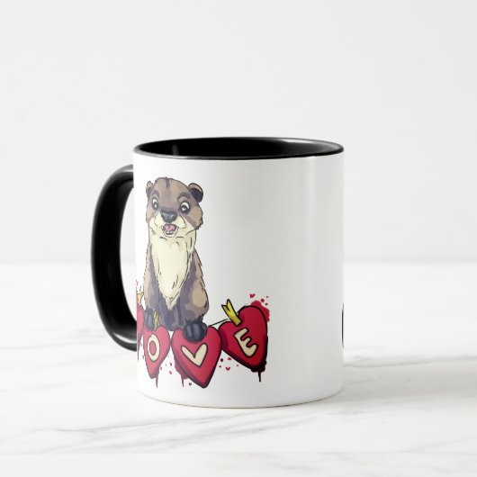Mug Amour Otter (Devant gauche)