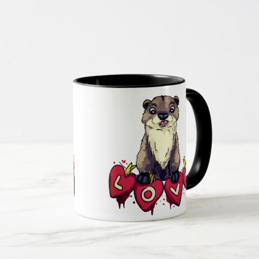 Mug Amour Otter (Devant droit)