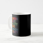 Mug Amour Paix Diversité Inclusion Égalité Black Hist (Devant gauche)