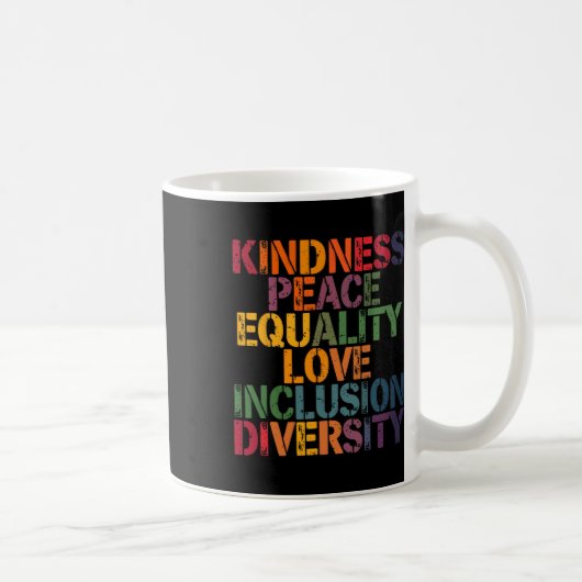 Mug Amour Paix Diversité Inclusion Égalité Black Hist (Droite)