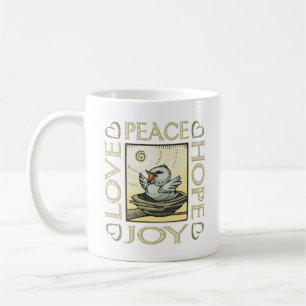 Mug Amour, Paix, Espoir, Joie