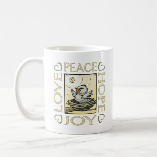 Mug Amour, Paix, Espoir, Joie (Gauche)