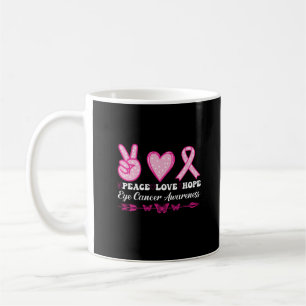 Mug amour paix espoir oeil cancer du sein