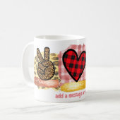 Mug Amour Paix Labrador Retriever Saint Valentin Chien (Devant gauche)
