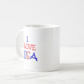 Mug Amour patriotique Etats-Unis d'I (Devant gauche)