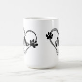 Mug Amour Pattes d'animaux de compagnie (Centre)