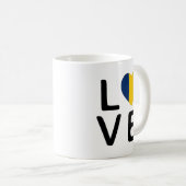 Mug Amour - Pavillon Tchad (Devant droit)